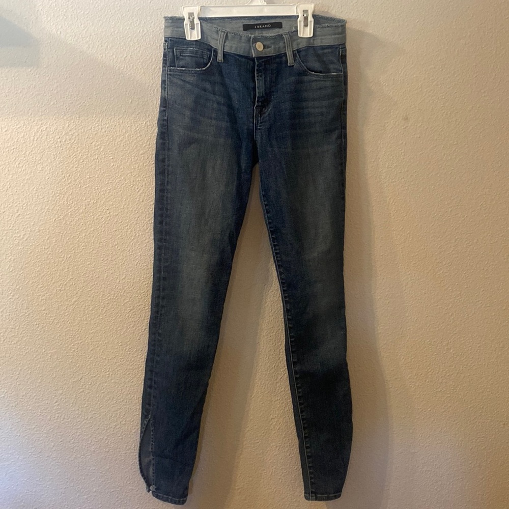 JBrand skinny jeans with split side ankle size 26